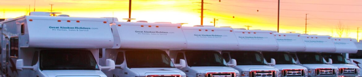 Alaskan Sunset over Great Alaskan Holidays Motorhomes