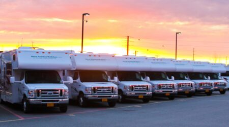 Alaskan Sunset over Great Alaskan Holidays Motorhomes