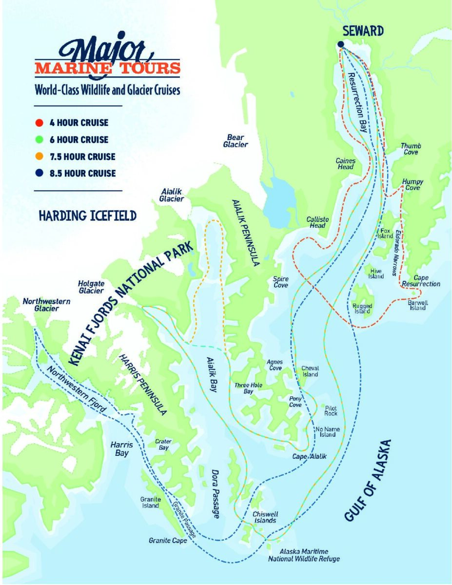 Major Marine Tours Route Map 24